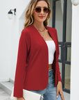 Helvano | Offene taillierte Strickjacke für Damen