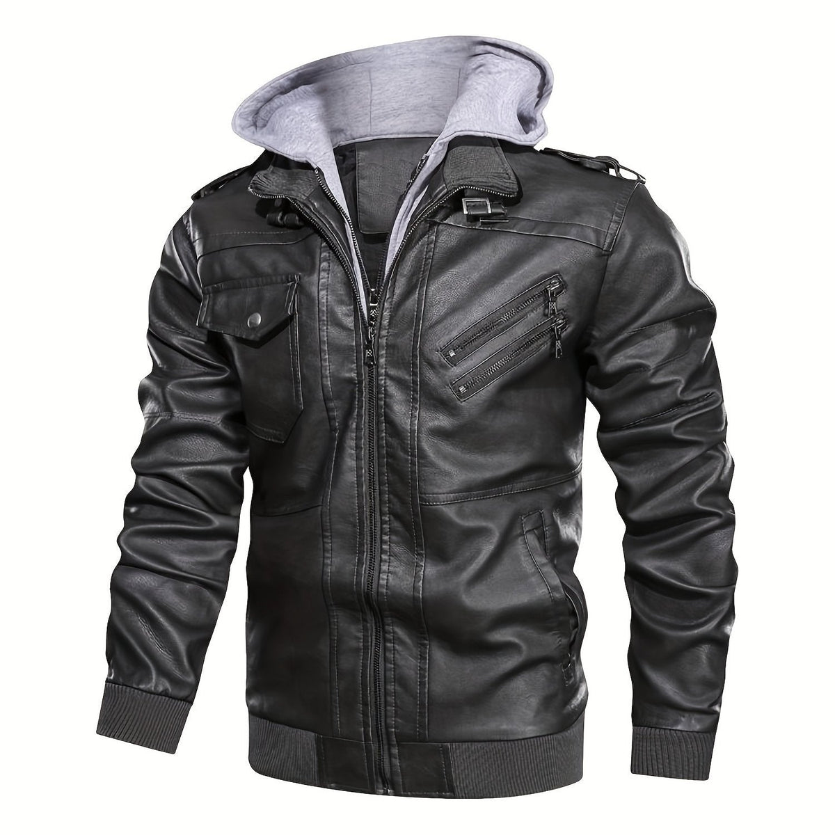 Helvano | Bikerjacke mit Kapuze für Herren