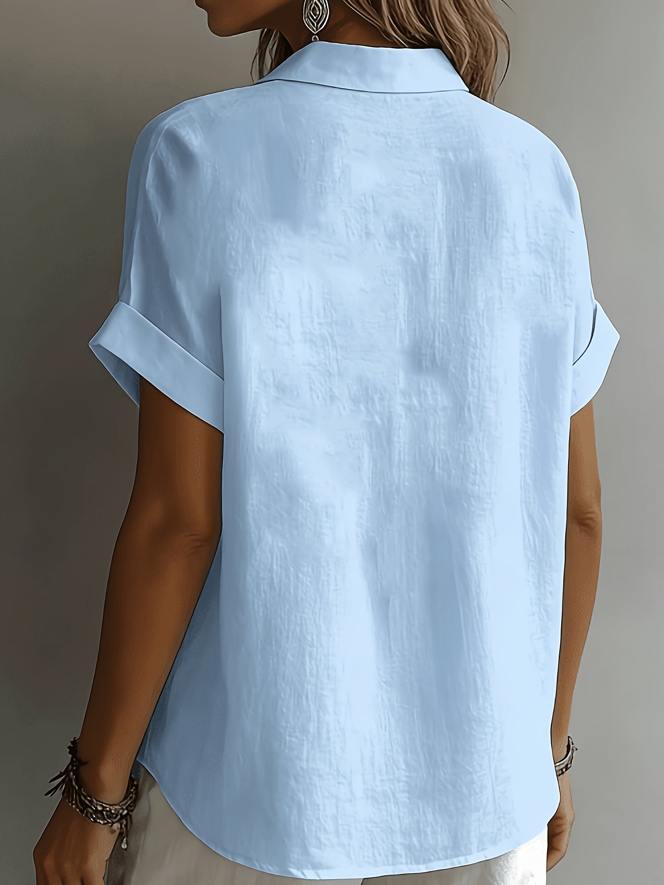 Helvano | Leinenbluse mit Kragen für Damen