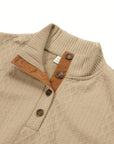 Helvano | Strukturierter Herren-Pullover mit Stehkragen