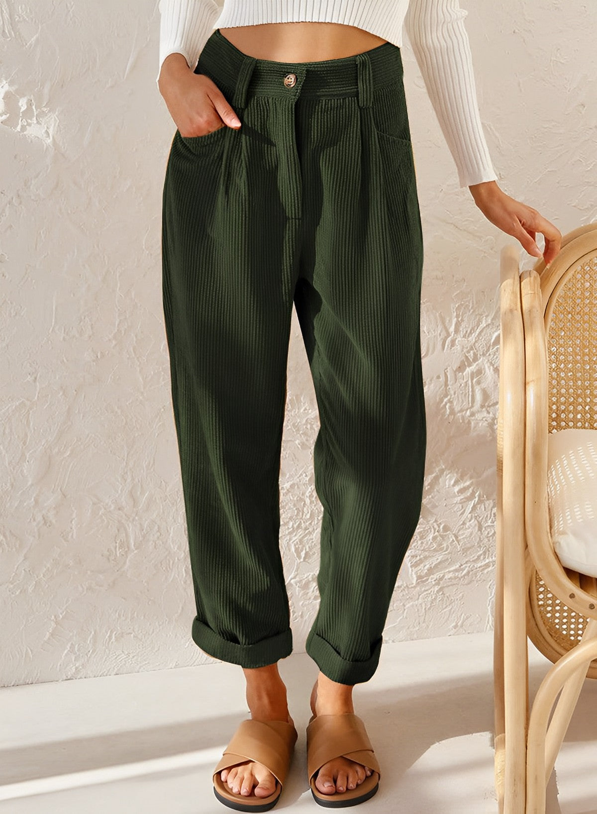 Helvano | Gerade Cordhose für Damen