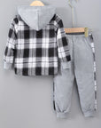 Helvano | 2-teiliges Jungen-Set mit Karo-Hoodie und Jogginghose