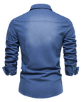 Helvano | Slim-Fit Jeanshemd für Herren