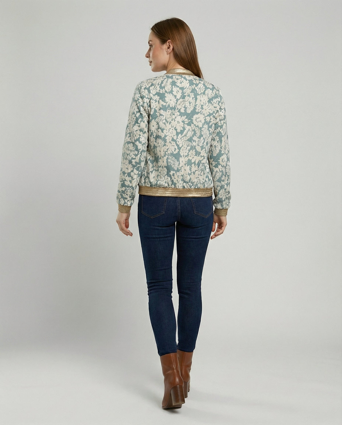 Helvano | Bomberjacke mit Blumenmuster für Damen