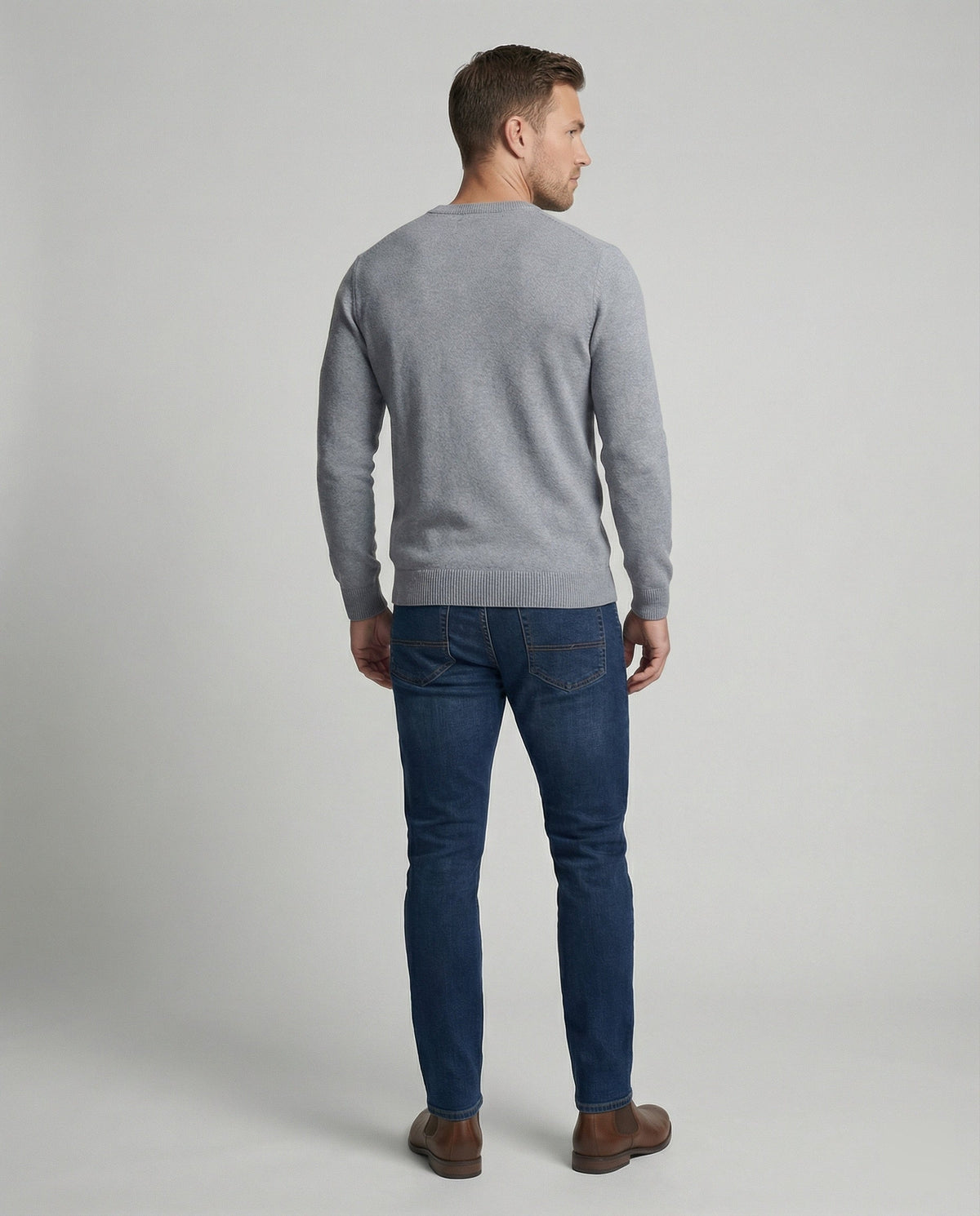 Helvano | Feinstrickpullover mit V-Ausschnitt für Herren