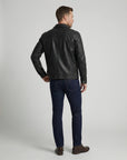 Helvano | Herren-Lederjacke in Schwarz