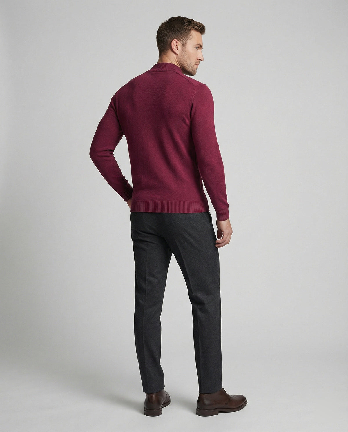 Helvano | Herren Pullover mit Stehkragen