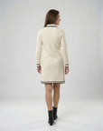 Helvano | Bouclé-Strickkleid im Blazer-Look für Damen