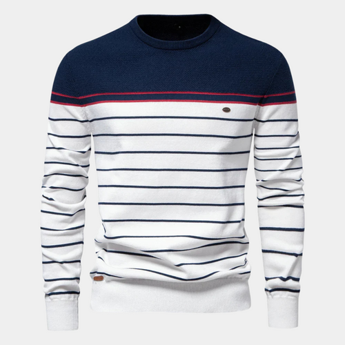 Helvano | Gestreifter Strickpullover für Herren