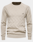 Helvano | Kariertes Herren-Pullover in Marineblau