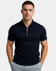 Helvano | Modernes Herren-Poloshirt mit kurzem Zip