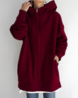 Helvano | Fleece-Hoodie mit Reissverschluss für Damen