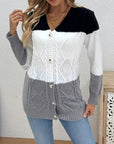 Helvano | Patchwork-Strickjacke für Damen