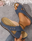 Helvano | Damen-Sandalen mit Keilabsatz