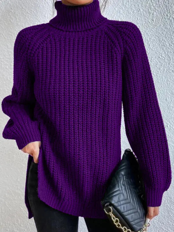 Helvano | Rollkragenpullover mit Raglanärmeln für Damen