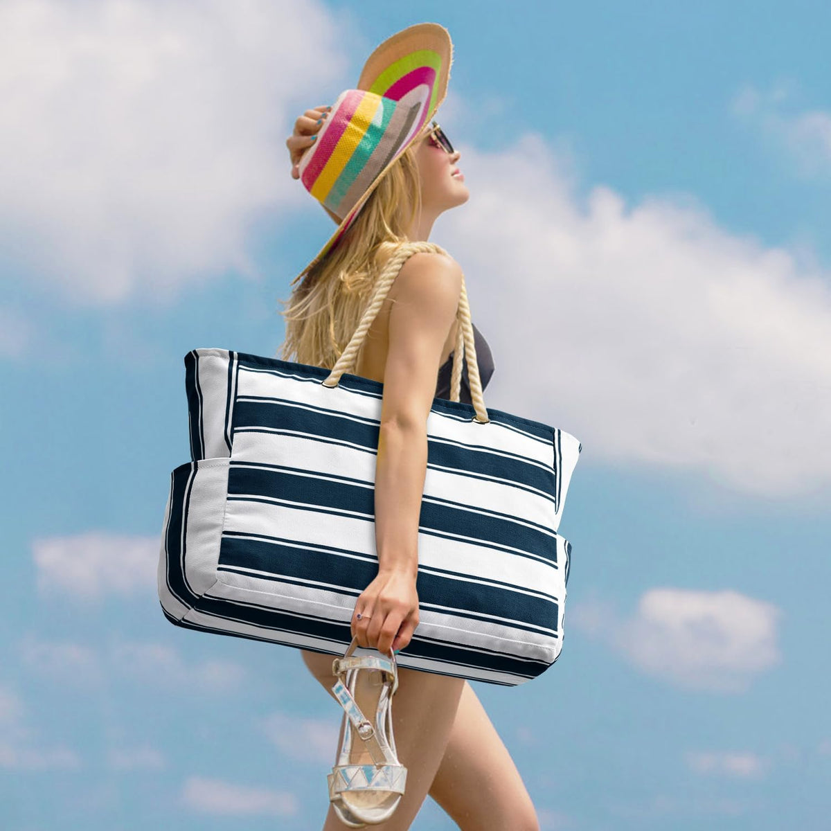 Helvano | Oversized Strandtasche für Damen