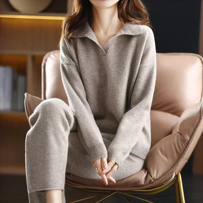Helvano | Bequemes Strick-Set für Damen
