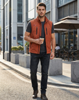 Helvano | Leichte Herren-Weste mit Reissverschluss und Taschen