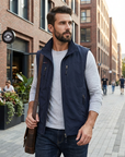 Helvano | Leichte Herren-Weste mit Reissverschluss und Taschen