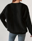 Helvano | Zopfstrick-Sweatshirt für Damen
