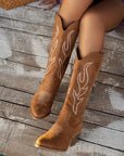 Helvano | Cowboystiefel mit Stickerei für Damen