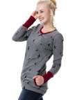 Helvano | Still-Sweatshirt mit Reissverschluss für Damen
