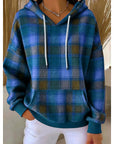 Helvano | Karierter Kapuzenpullover für Damen