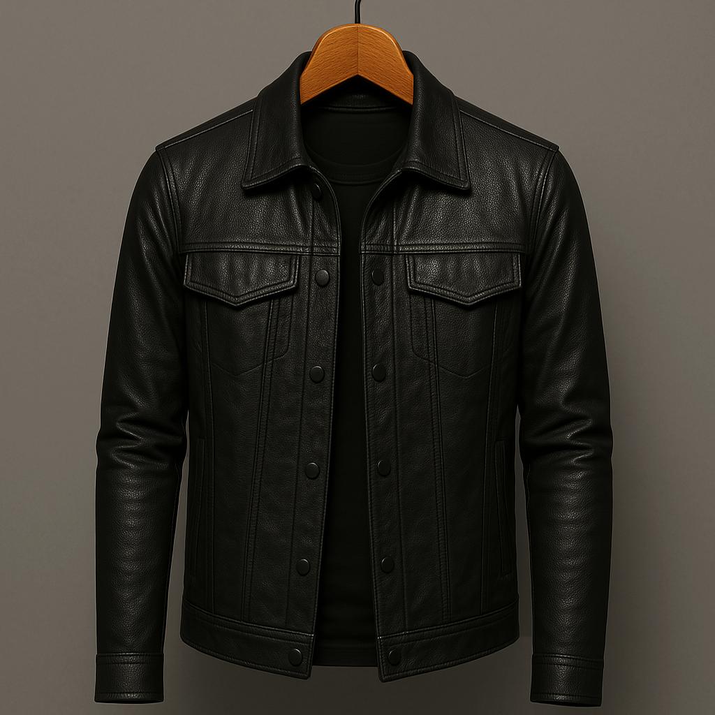 Helvano | Herren Bikerjacke aus Kunstleder