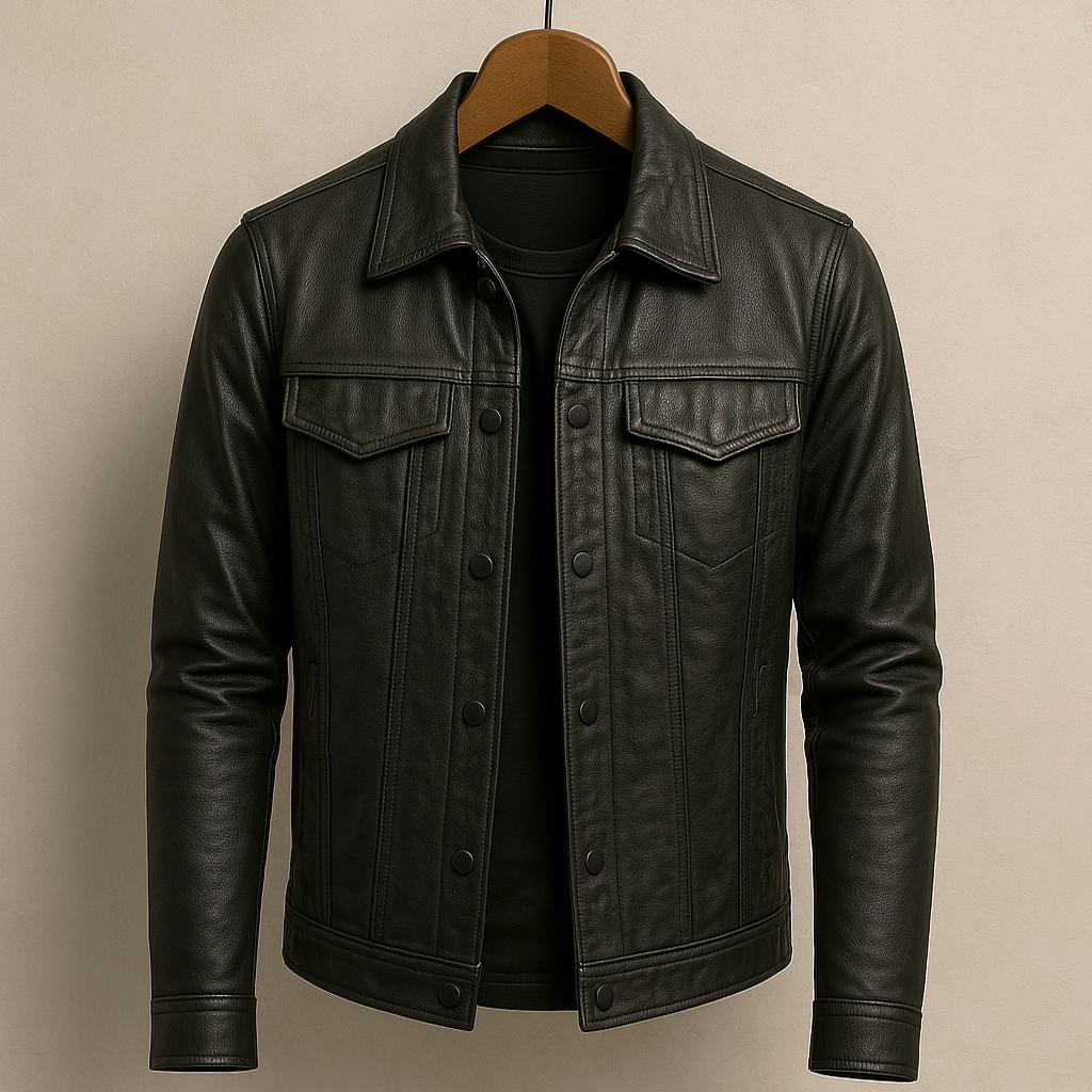 Helvano | Herren Bikerjacke aus Kunstleder