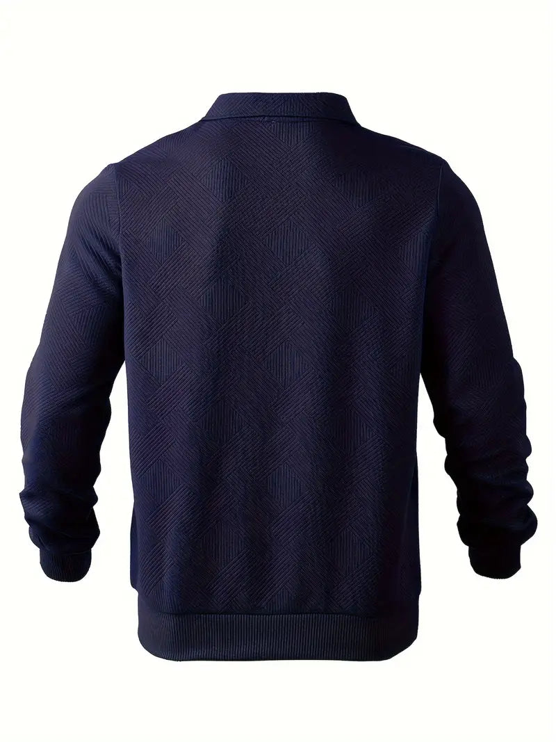 Helvano | Leichter Strickpullover mit Reissverschluss für Herren