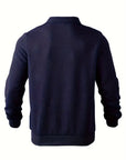 Helvano | Leichter Strickpullover mit Reissverschluss für Herren