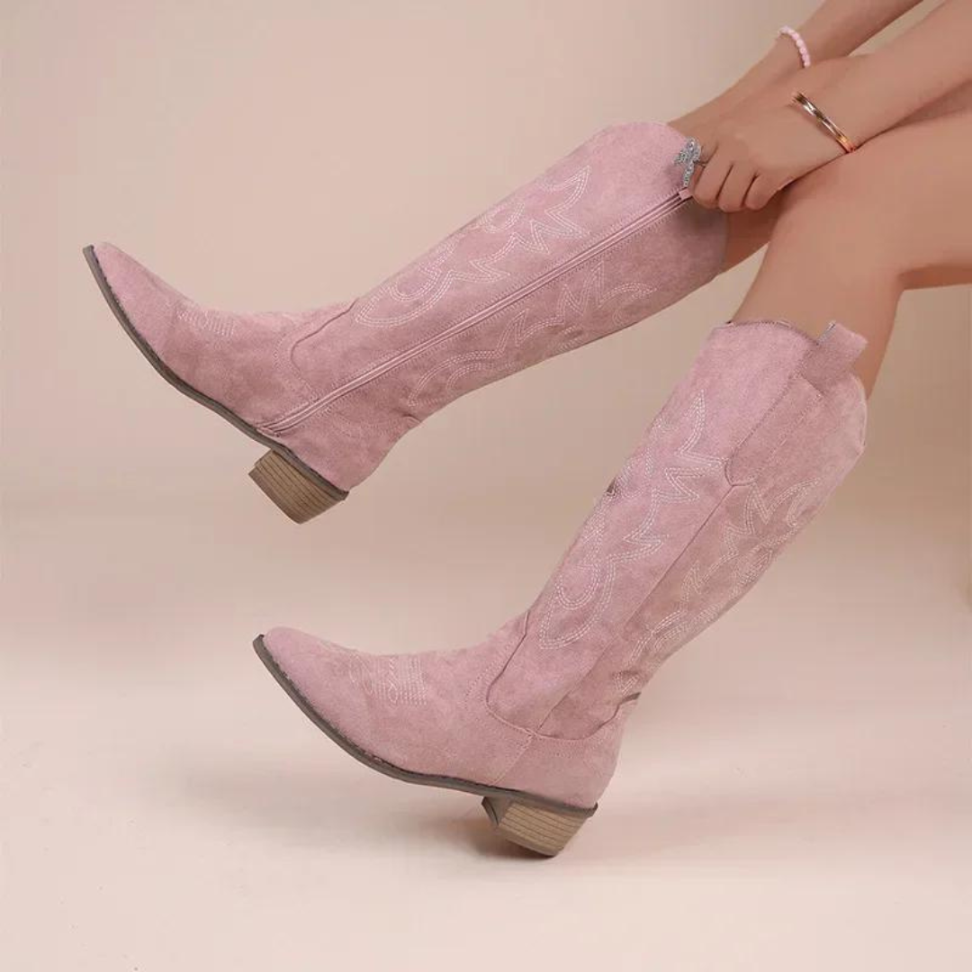Helvano | Bestickte Western-Cowboystiefel für Damen