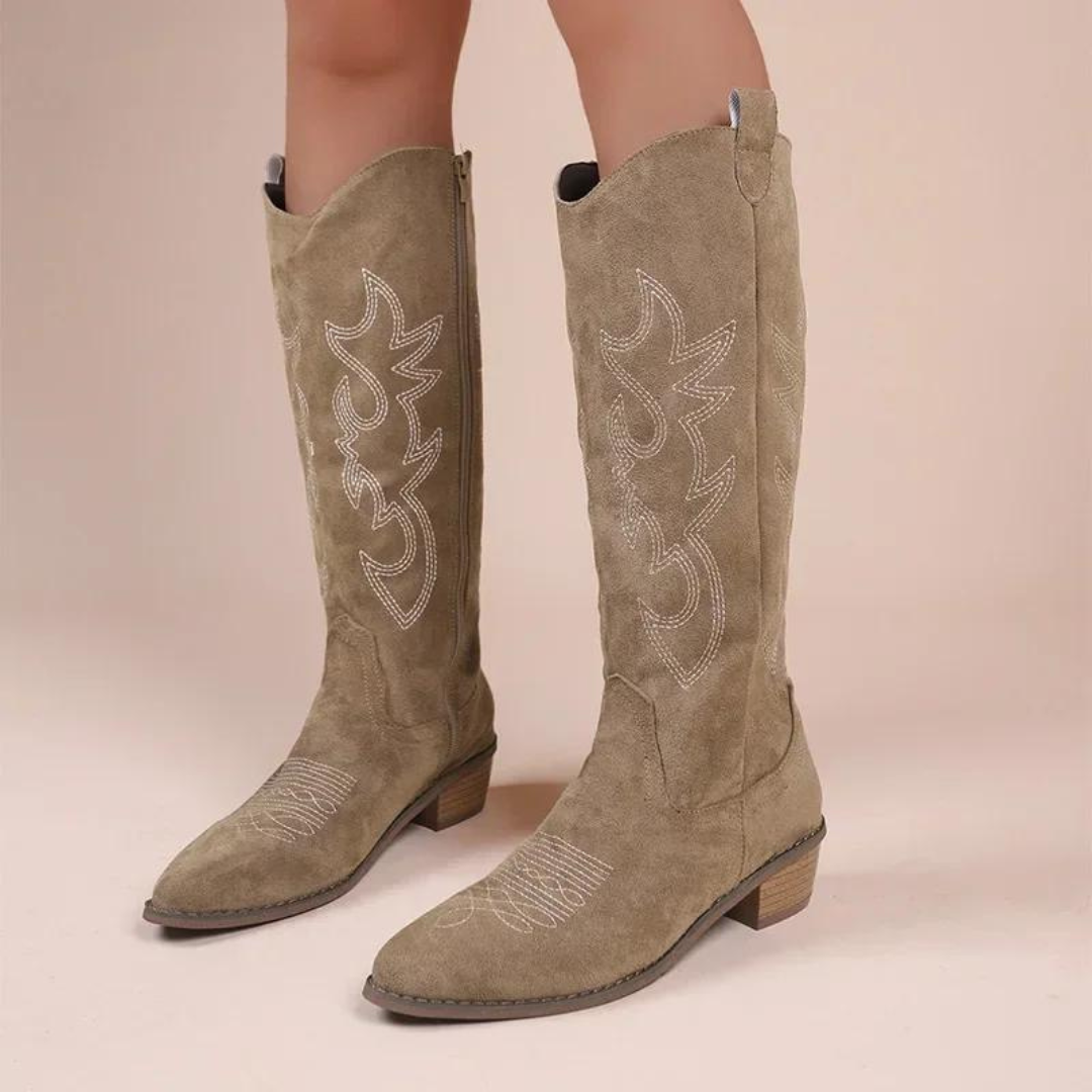 Helvano | Bestickte Western-Cowboystiefel für Damen