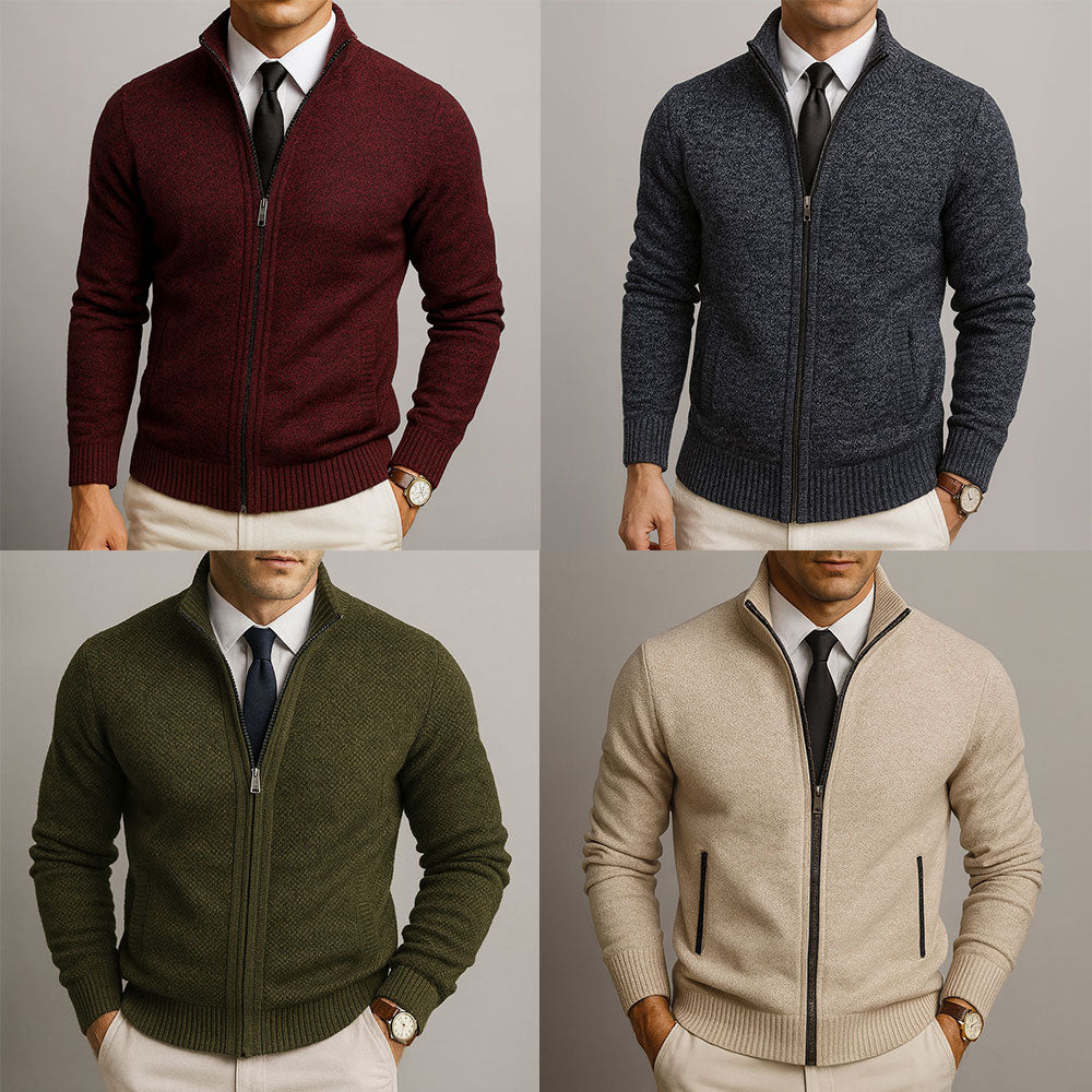 Helvano | Herren-Strickjacke aus Wollmischung