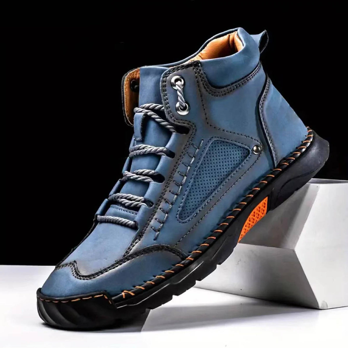 Helvano | Leder-Trekkingstiefel für Herren, geschnürt