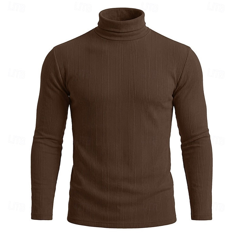 Helvano | Strukturierter Rollkragenpullover für Herren