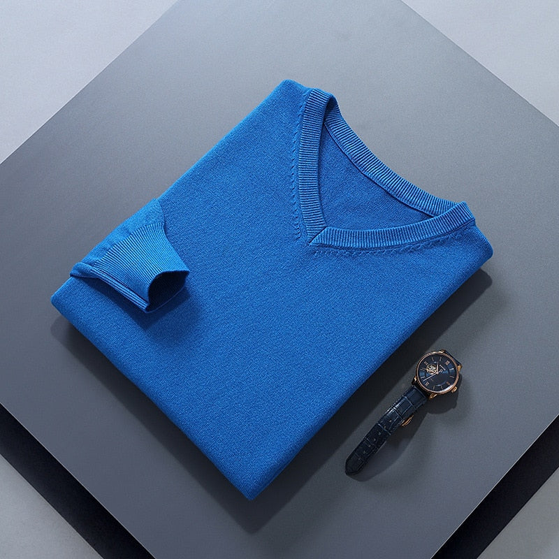 Helvano | Strickpullover mit V-Ausschnitt für Herren