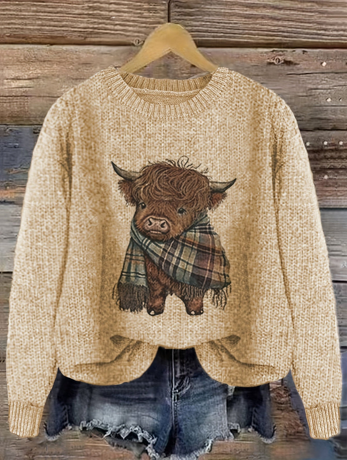 Helvano | Strickpullover mit Rundhalsausschnitt für Damen