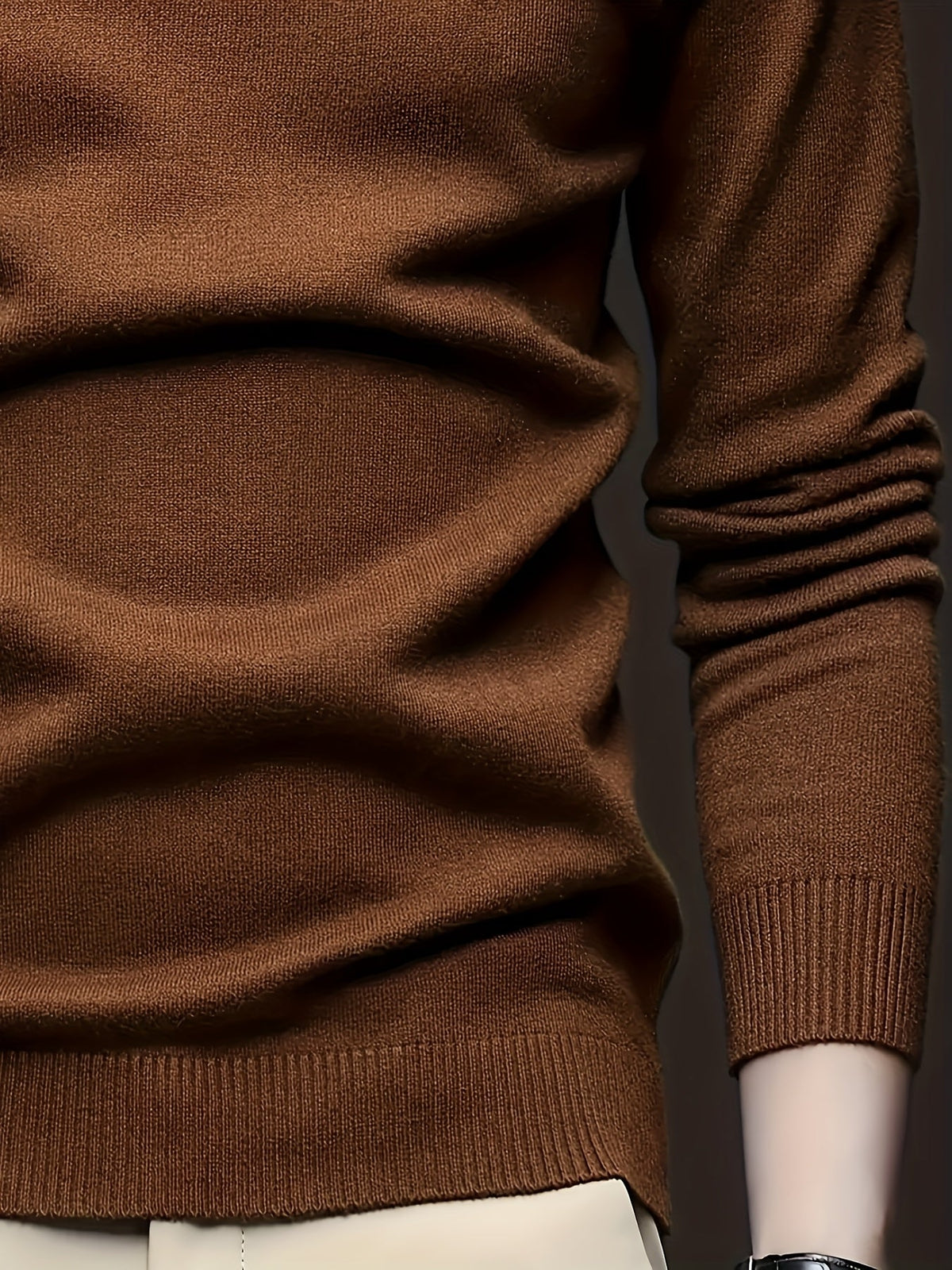 Helvano | Strickpullover mit Stehkragen für Herren
