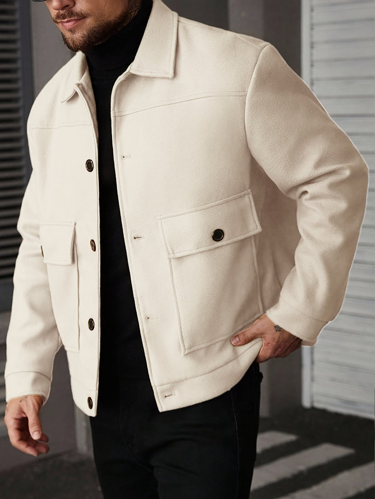 Helvano | Strukturierte Utility-Jacke für Herren