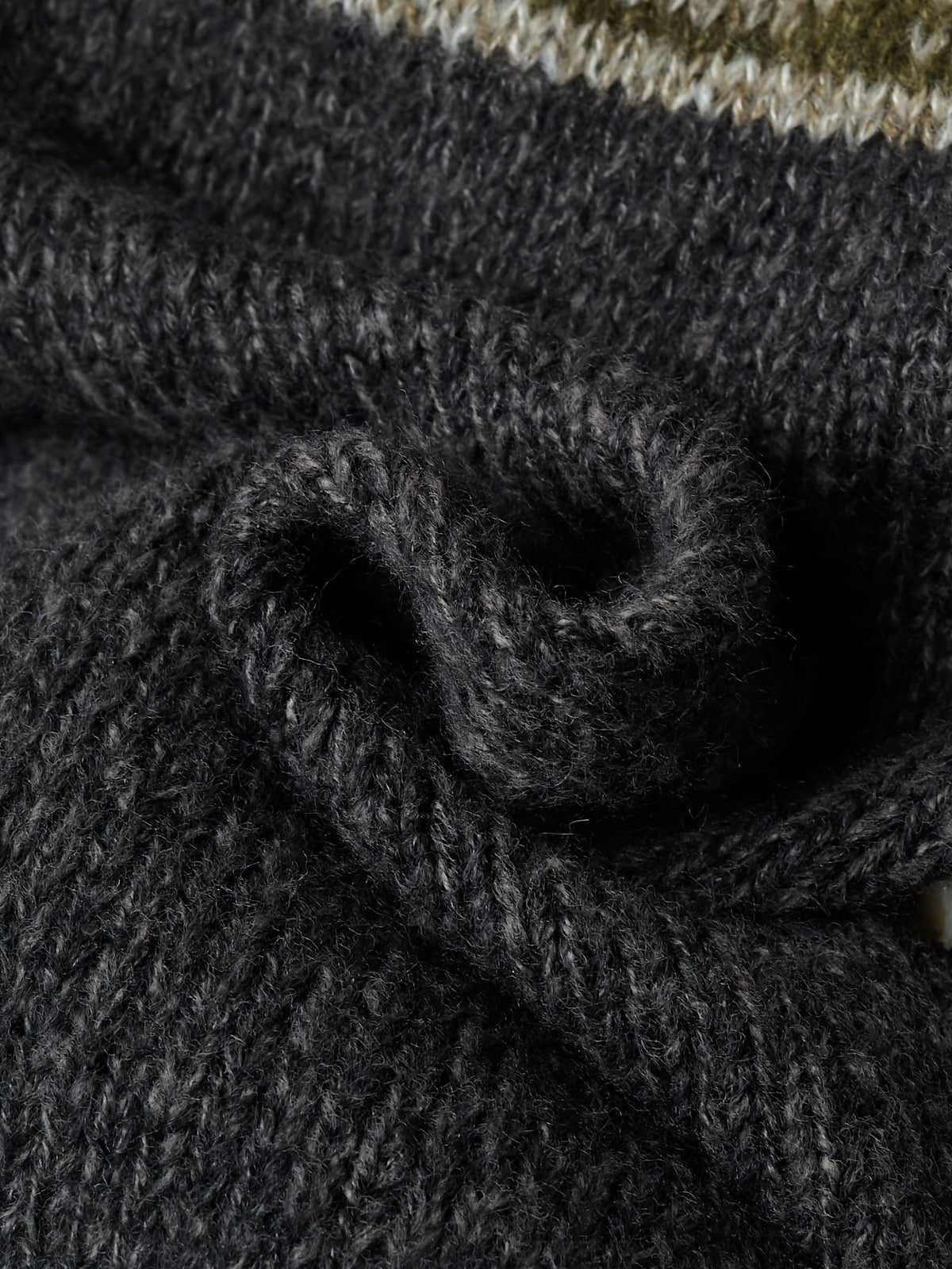 Helvano | Gemusterte Herren-Strickjacke mit Knopfleiste