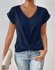 Helvano | Damen T-Shirt mit V-Ausschnitt