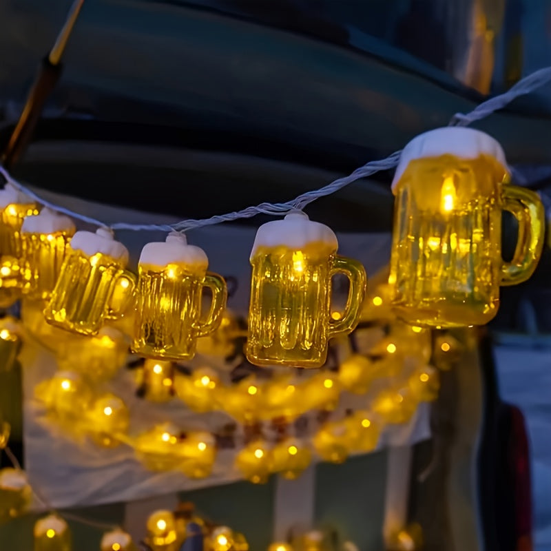 Helvano | LED Bierkrug Lichterkette 2er-Set