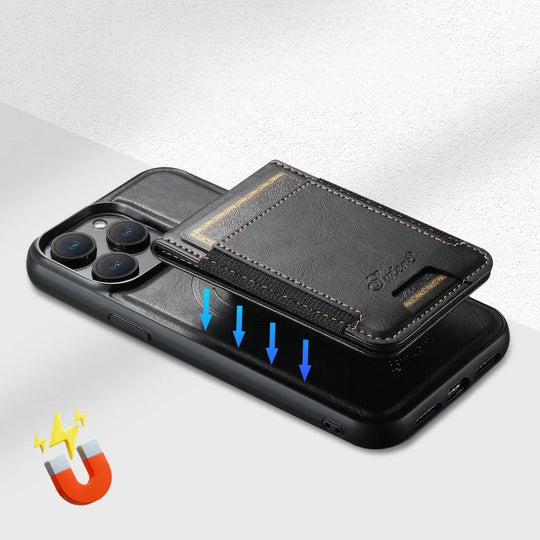 Helvano | Leder-Handyhülle mit Kartenfach und MagSafe