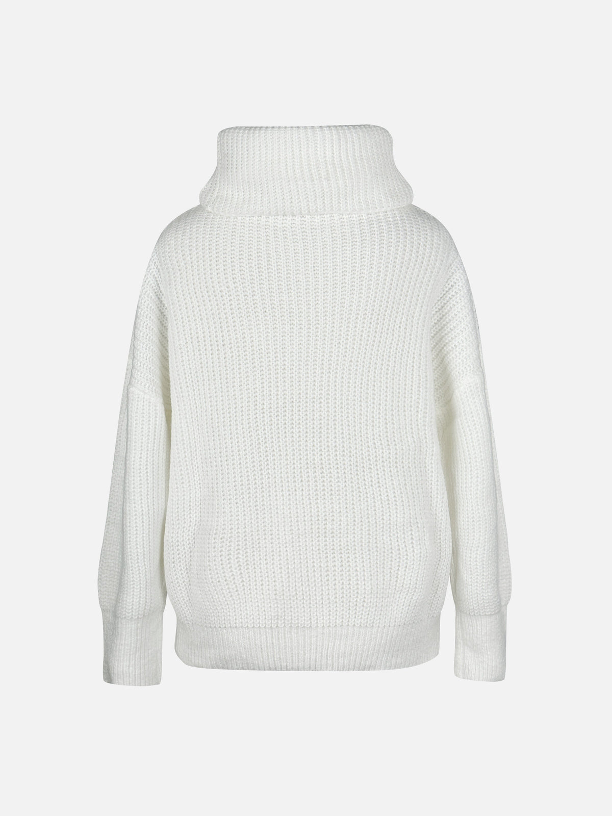 Helvano | Damen Strickpullover mit Wasserfallkragen