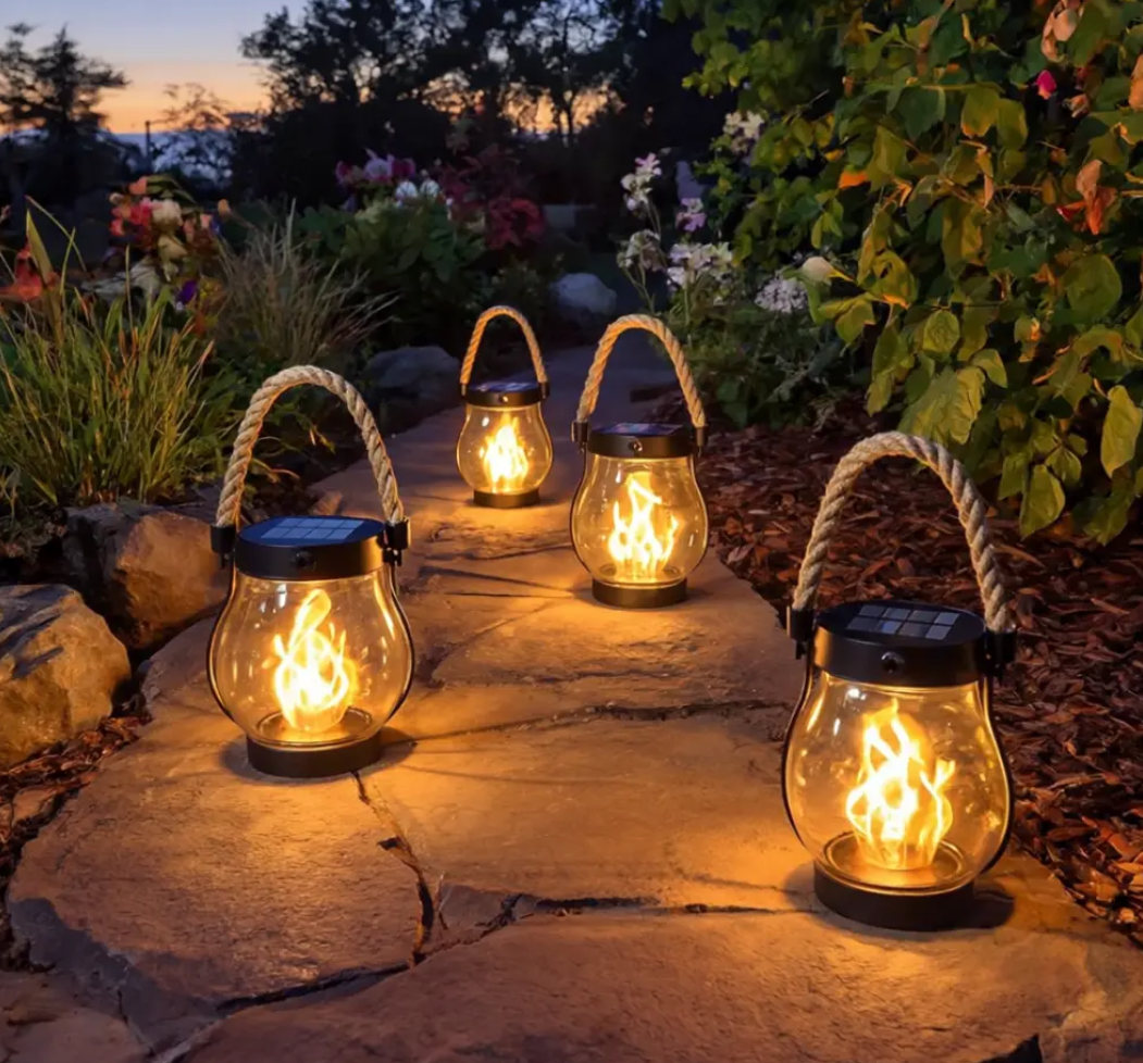 Helvano | Solar-Gartenlicht mit Flammeneffekt