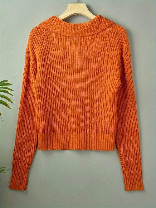 Helvano | Gerippter Strickpullover für Damen