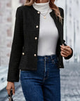 Helvano | Einreihige Blazerjacke für Damen in Schwarz