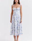 Helvano | Tailliertes Bustierkleid mit Blumenprint für Damen