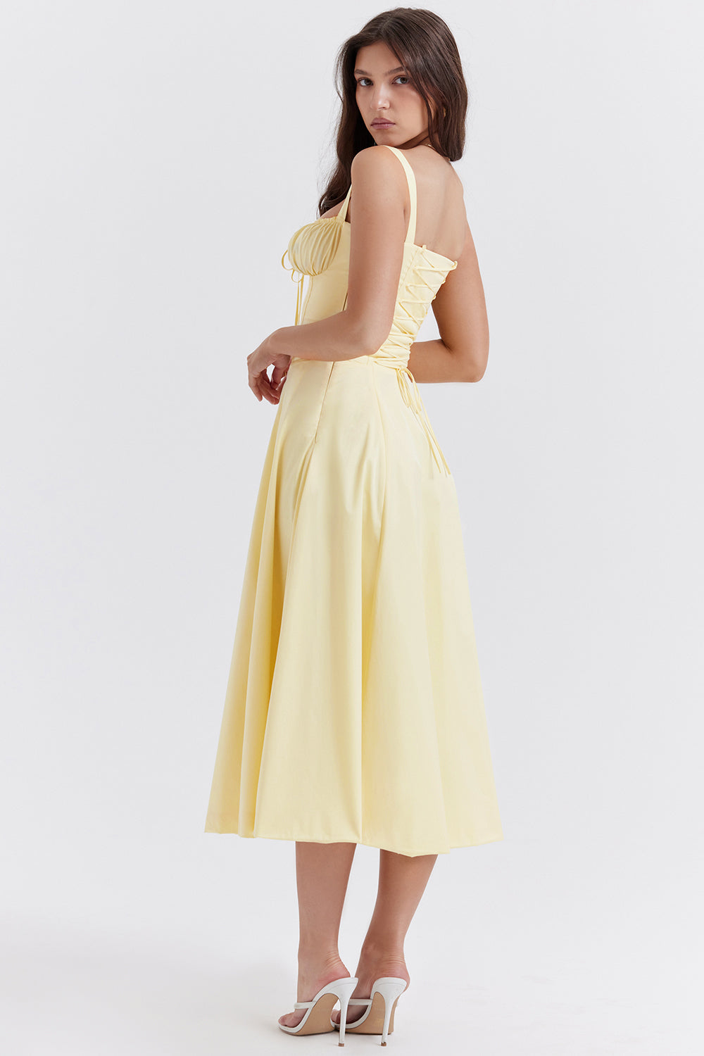 Helvano | Tailliertes Bustierkleid mit Blumenprint für Damen